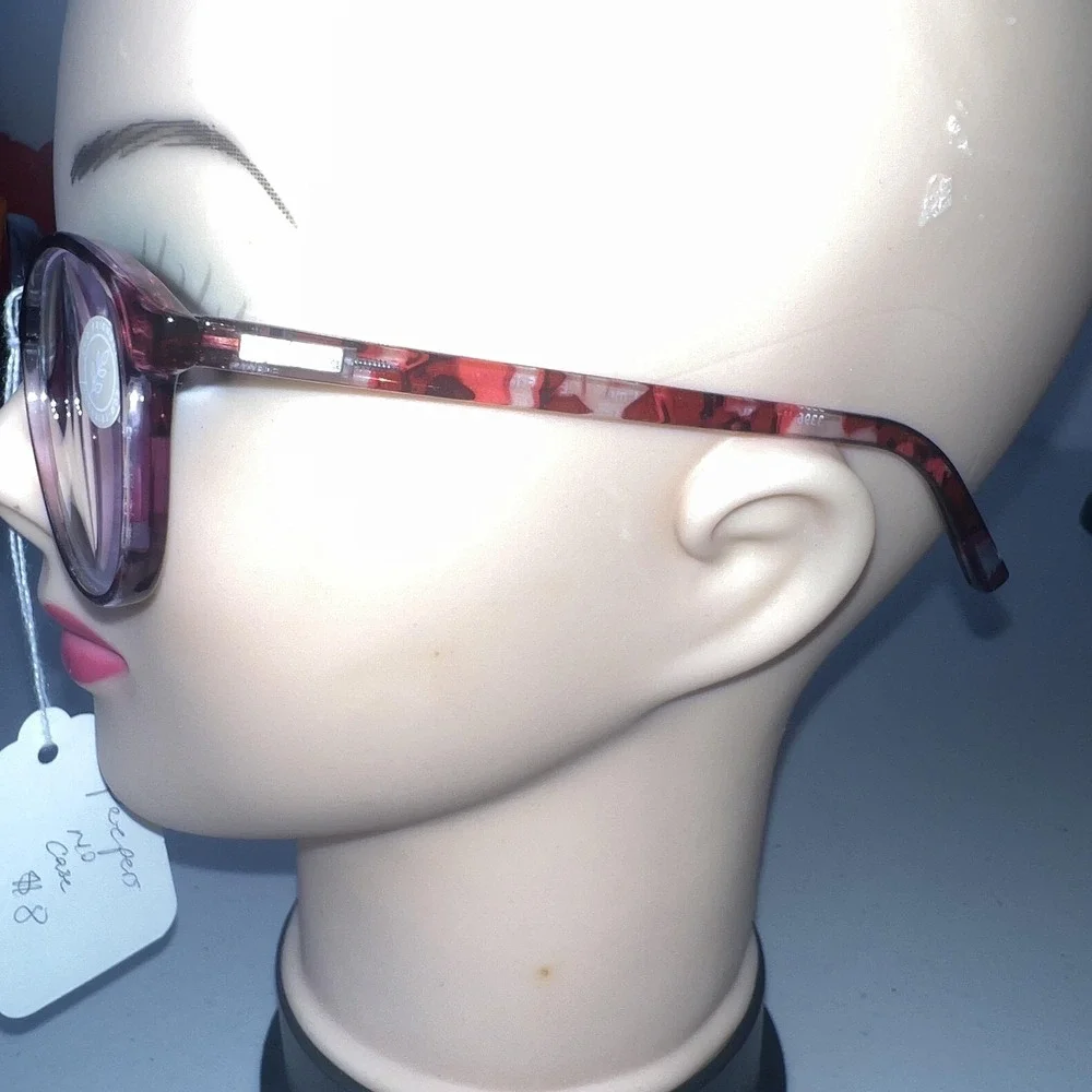 Peepers Manifest Reading Glasses +2.75 Red Tortoise Round Womens Blue Light NWT